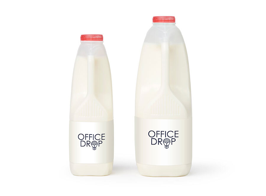 Skimmed milk bottles